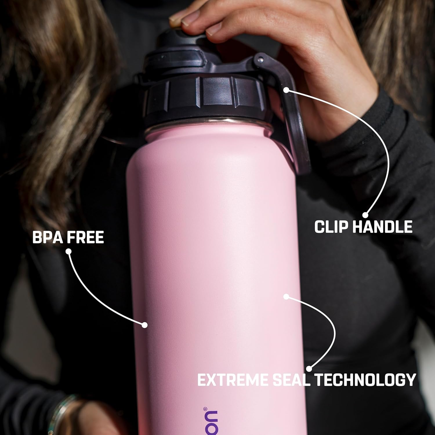 Vessence Tea Infuser Bottle - 32 Oz Insulated Loose Leaf & Fruit Infuser Bottle | Leak Proof with FlowSip Lid