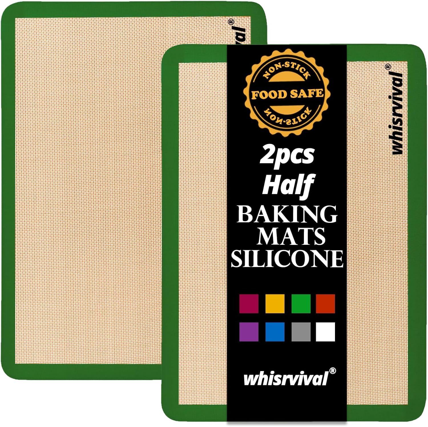 Silicone Baking Mat, Reusable Silicone Baking Sheets for Oven, 2Pcs Half Sheet(16.5