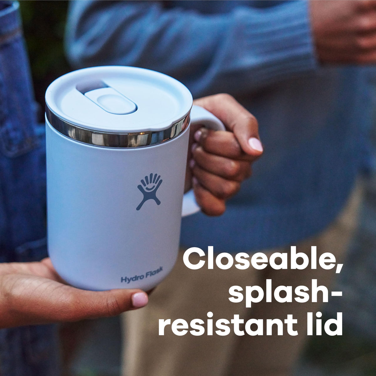 Vacuum insulated 12 oz mug side view