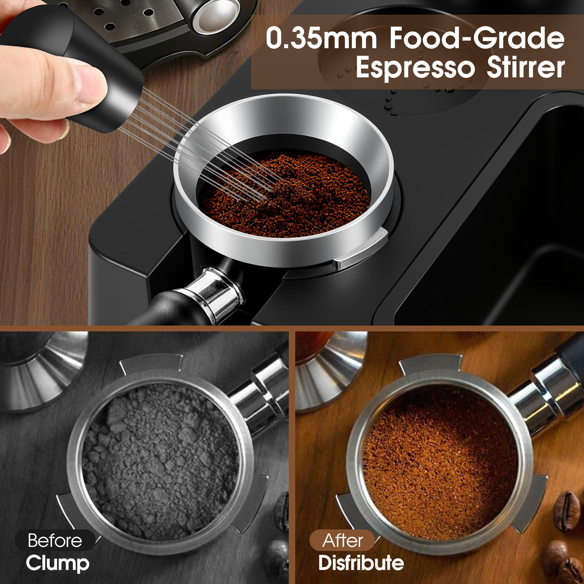 Magnetic dosing funnel for 58mm portafilter