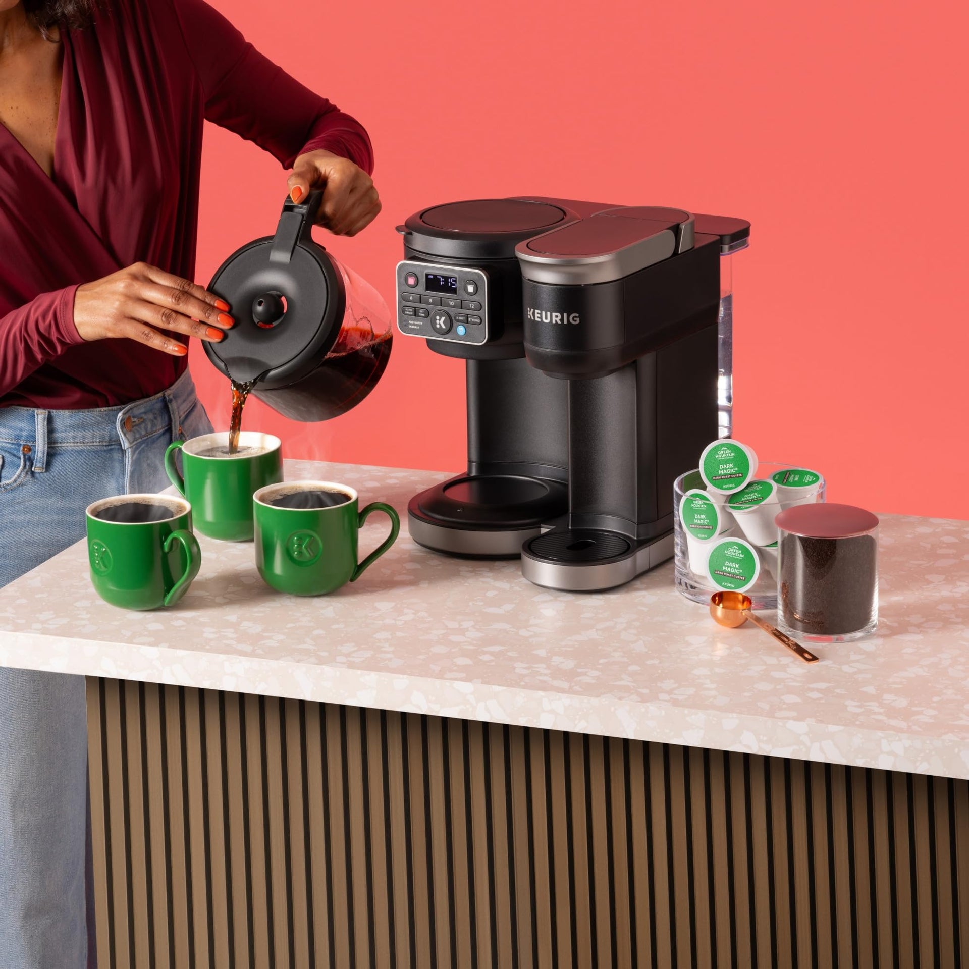 K Duo Hot & Iced Single Serve & Carafe Coffee Maker