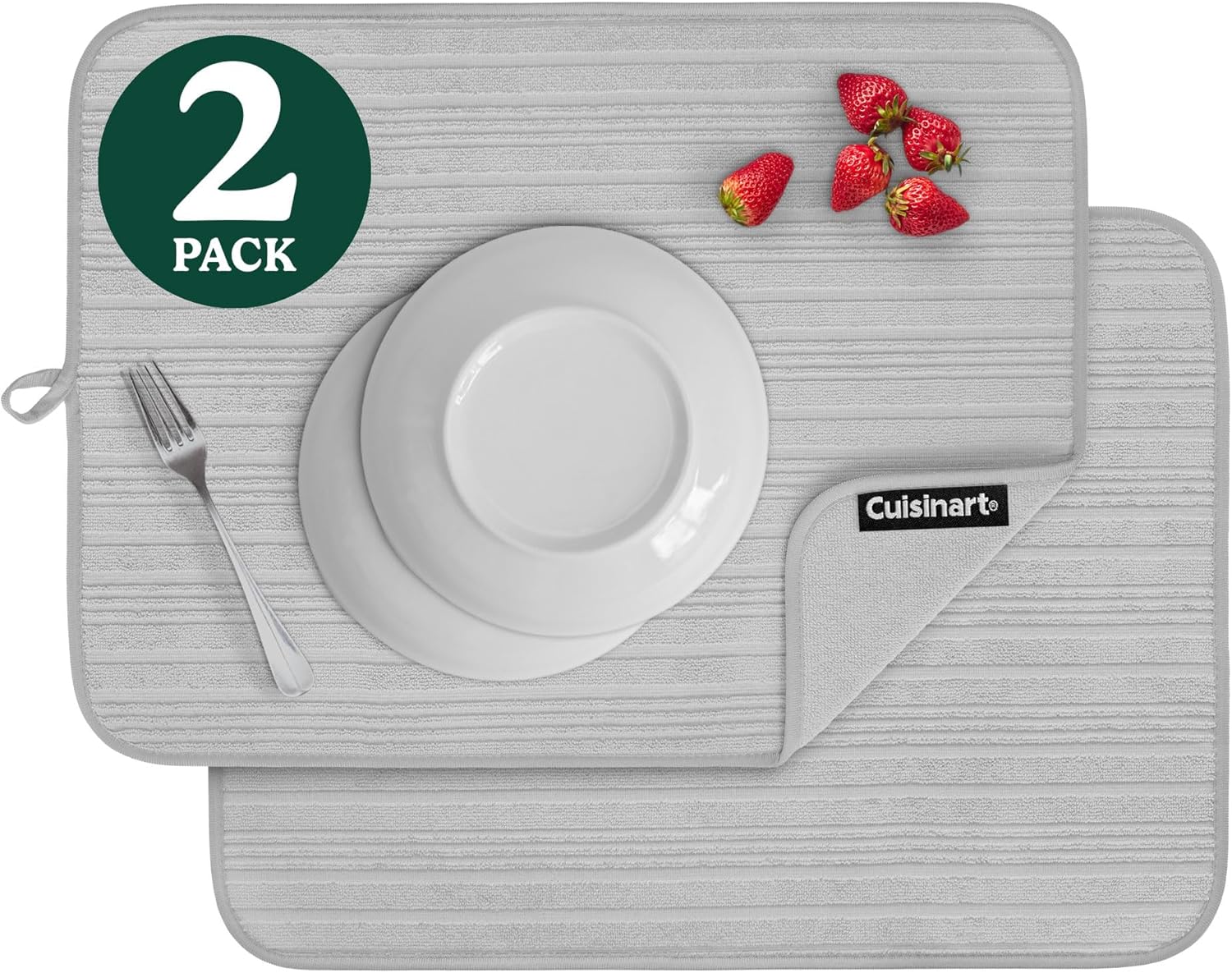 Cuisinart Dish Drying Mats for Kitchen Counter - (2) 18
