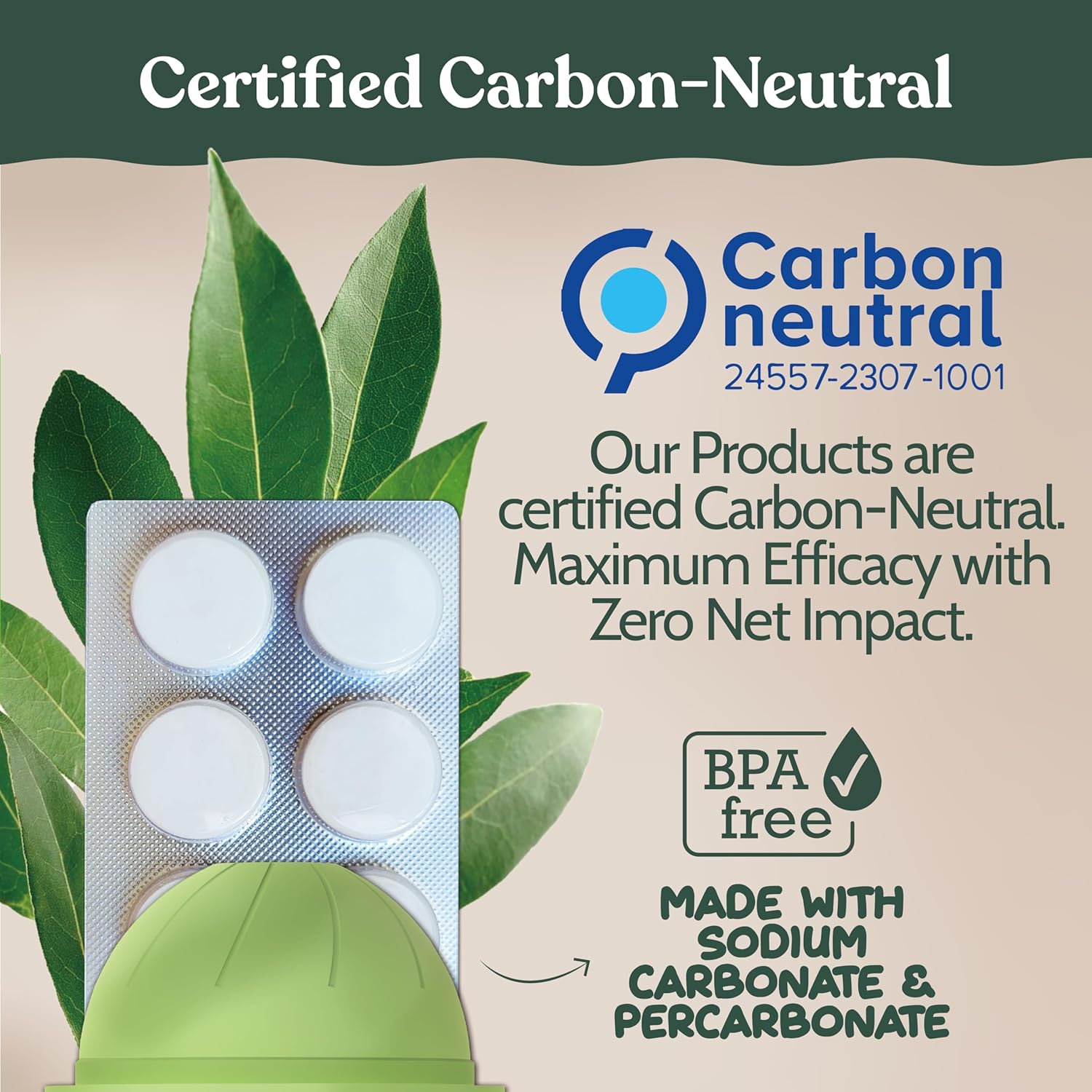 Roobi Cleaning Kit Compatible with Nespresso Vertuoline. Includes 1 Reusable Pod & 12 Cleaning Tablets. Carbon Neutral Vertuoline Cleaner Kit. 1 Year Supply.