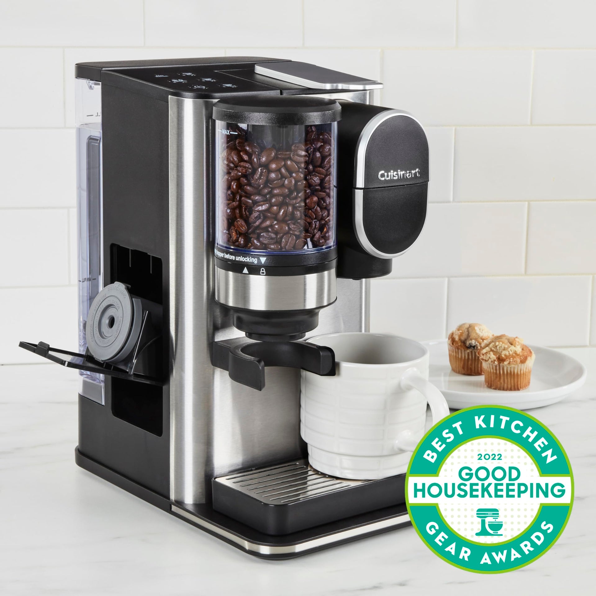 Single Serve Coffee Maker + Coffee Grinder with 8