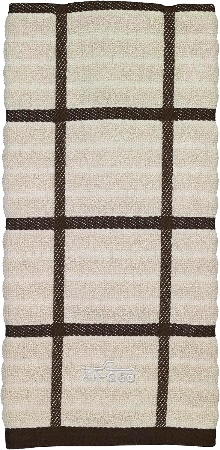 All-Clad Checked Kitchen Towel: Highly Absorbent, Super Soft Long Lasting - 100% Cotton, 17