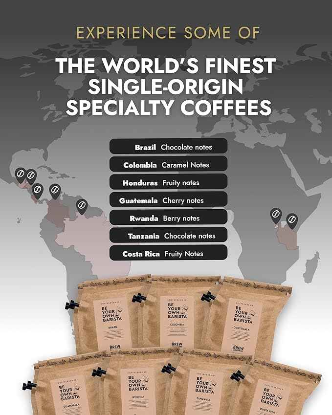 Gourmet Outdoor Coffee Gift Set for Men & Women - 14 World's Finest Single Origin Specialty & Organic Coffees in Innovative Brewers | Sampler Box for Coffee Lover to Brew & Enjoy Anytime, Anywhere