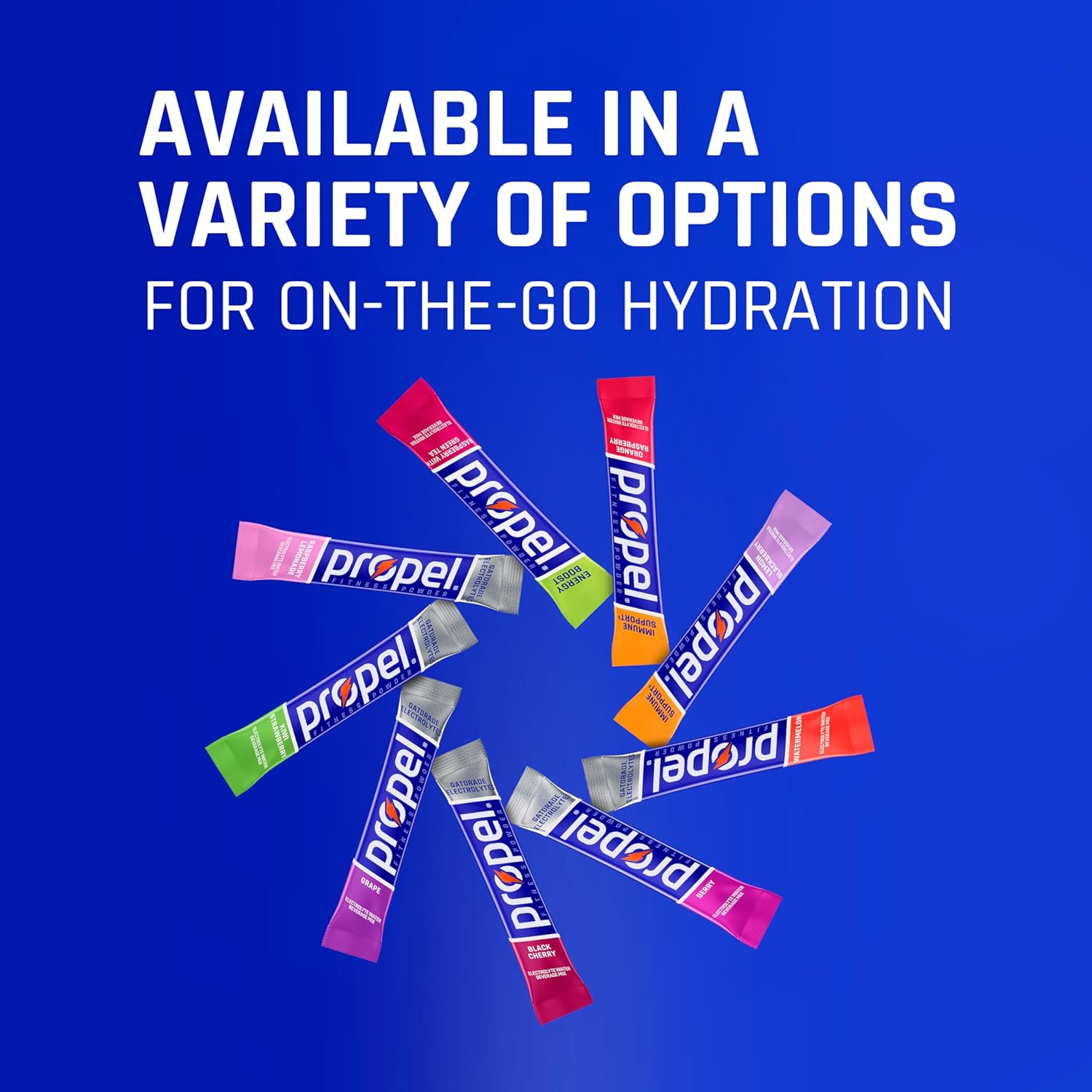 Propel Electrolyte Enhanced Water Drink Mix Powder Packets, Grape Variety Pack, Zero Calorie & Zero Sugar Hydration with Electrolytes and Vitamins C & E (30 Packets) - Blissbrew