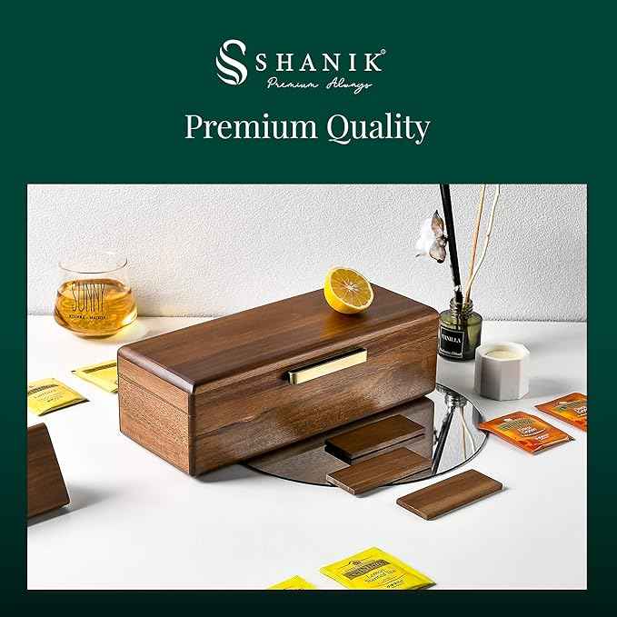 Shanik Wooden Large Watch Box for Men - Personalized Storage with 10 Slots - Organizer, With Engraving