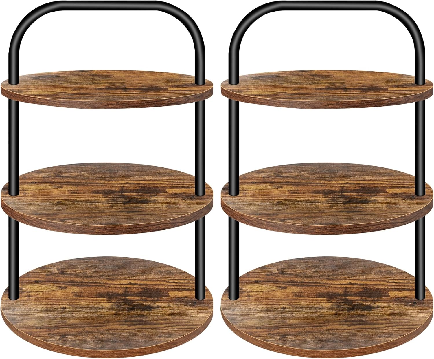 Cupcake Stand, Wooden Cupcake Stand for 100 Cupcakes 3 Tier Large Dessert Table Display Set Cupcake Tower Tiered Tray Stand Serving Tray for Party Supplies Vendor Display Farmhouse Decor