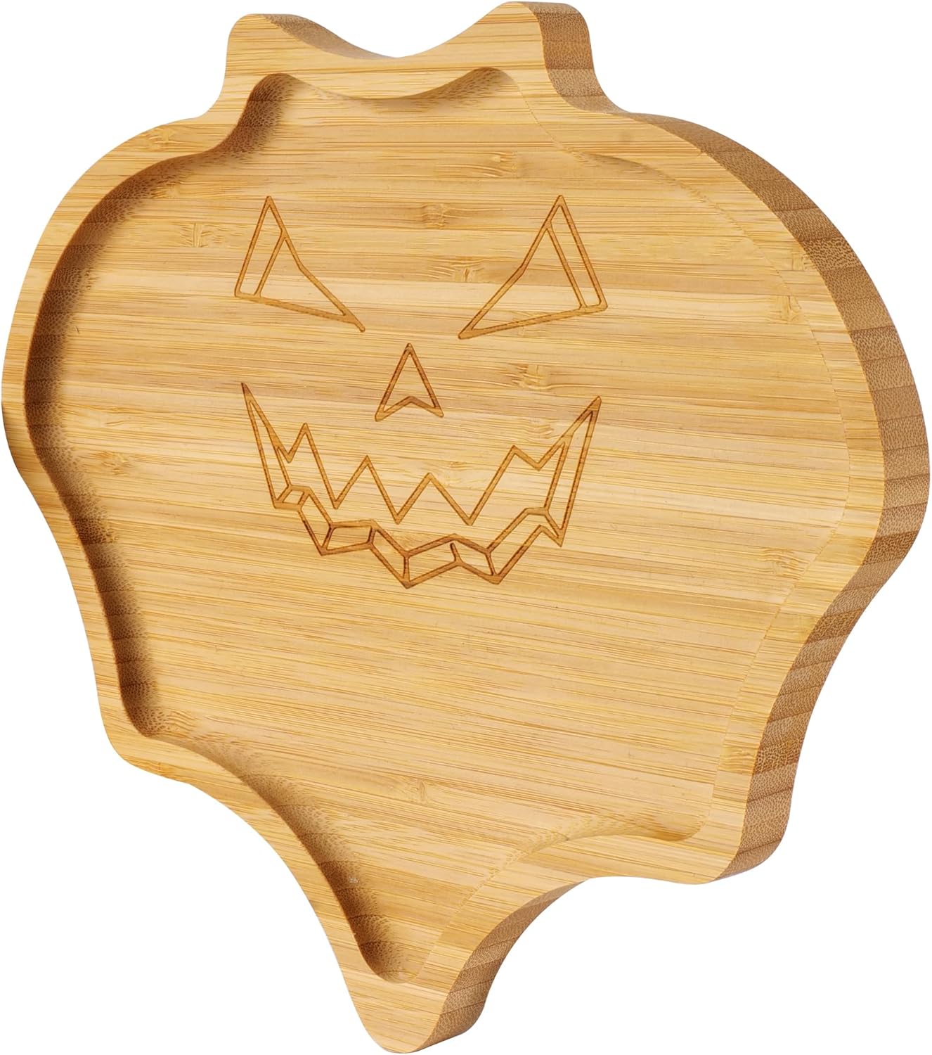 TJ POP Halloween Bat-Shaped Bamboo Serving Tray - 10