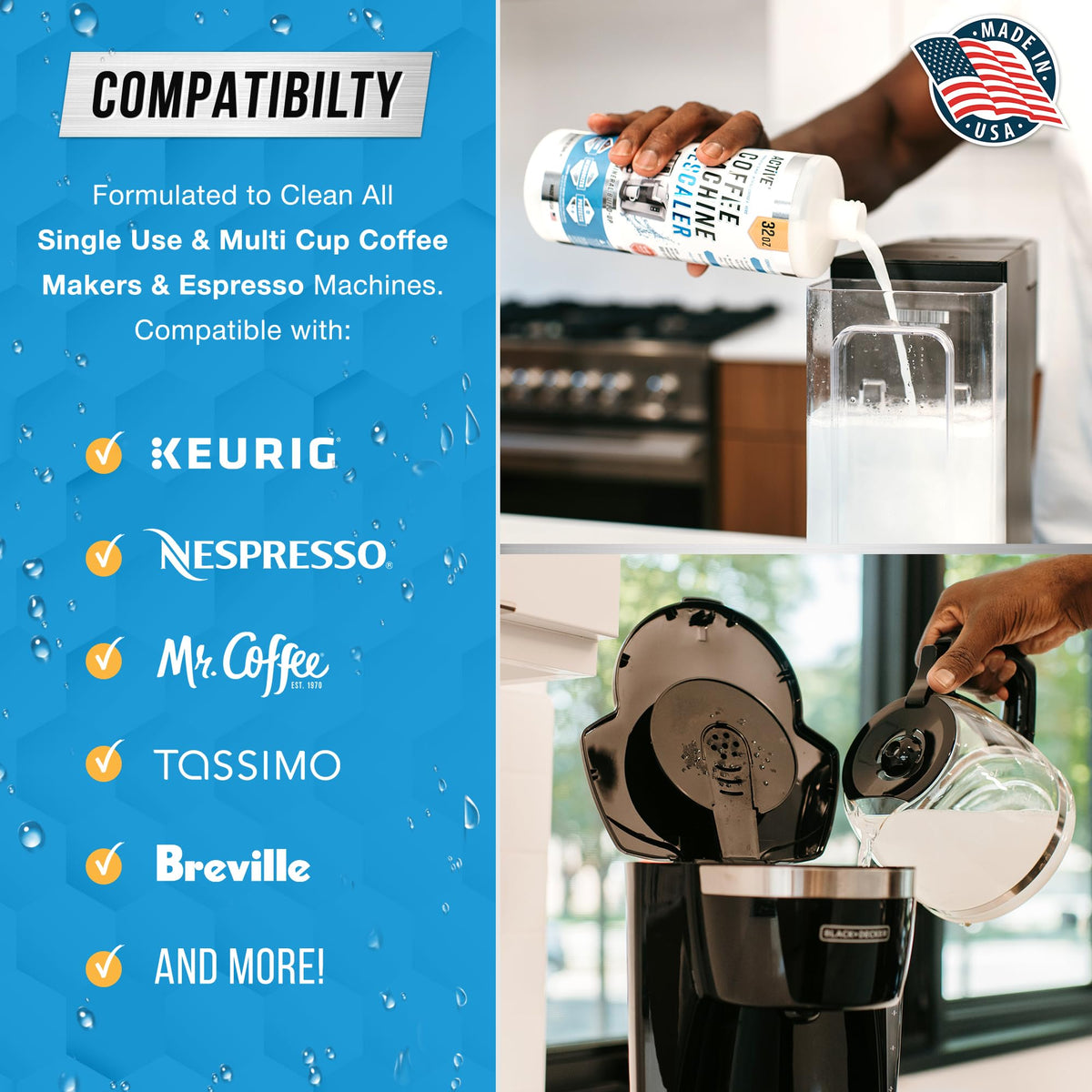 Concentrated low odor coffee machine cleaner