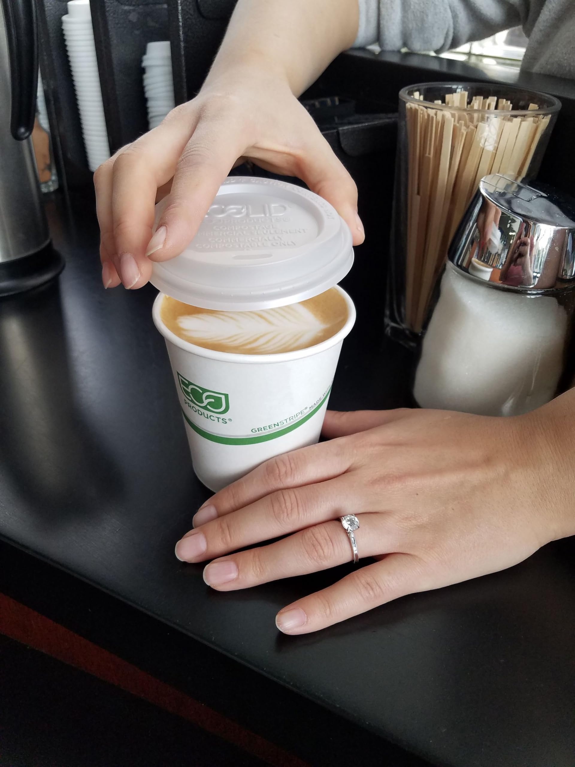 GreenStripe Disposable Paper Hot Cups (1000 Count)