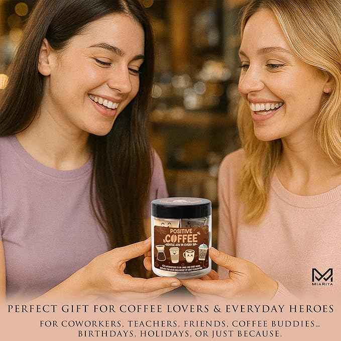 Emotional Support Coffee Jar – Funny Coffee Gifts for Women & Men, Affirmation Jar, Cute Christmas Gifts for Girlfriend, Boyfriend, Wife, Husband, Mom, Dad, Friends or Coworker