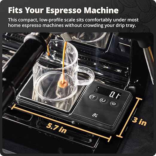 Greater Goods Digital Espresso and Coffee Scale - 750 x 0.1g, Mini Scale with 6 Units of Measurement