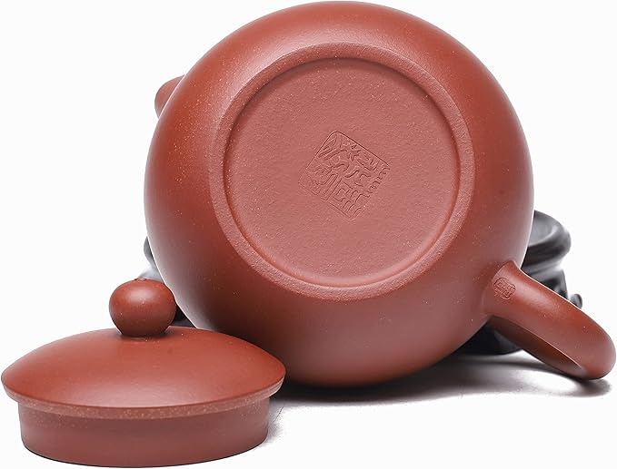 Fine Yixing Clay Teapot,Chinese Genuine Handmade Zisha Tea Pot 7.8 Oz with Filter,Infuse Brew Kungfu Tea Maker