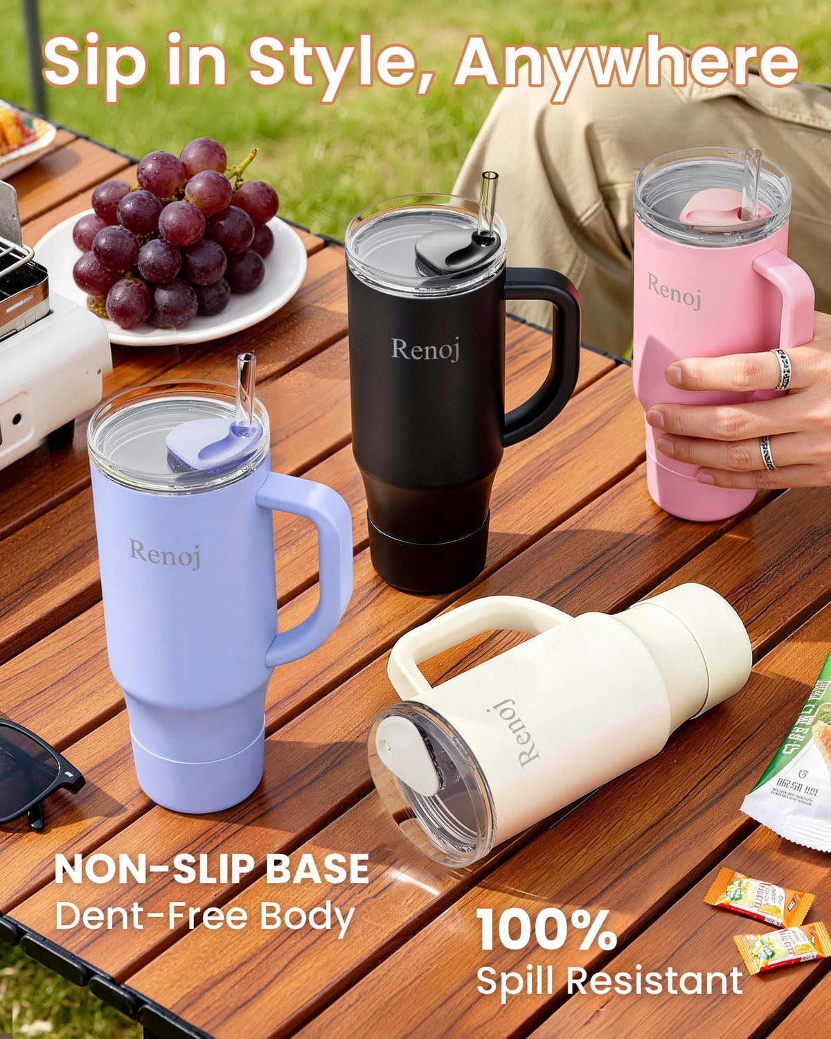 Dishwasher safe stainless steel tumbler