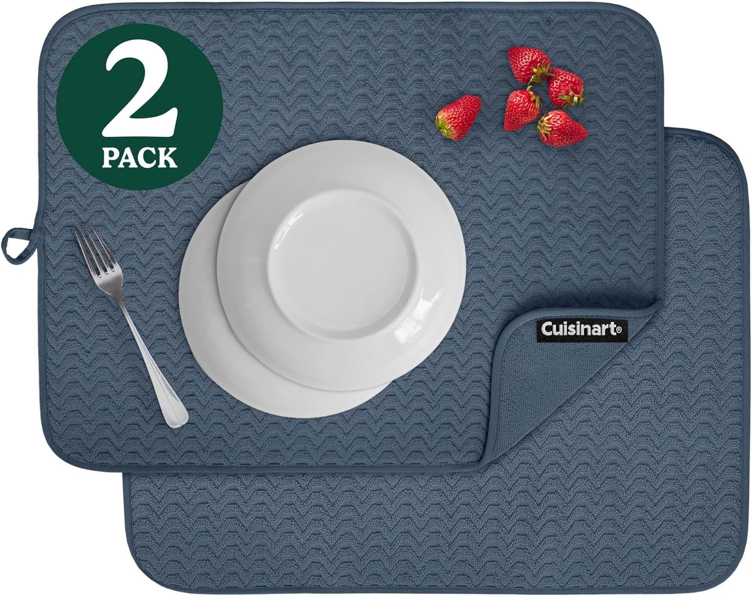 Cuisinart Dish Drying Mats for Kitchen Counter - (2) 18