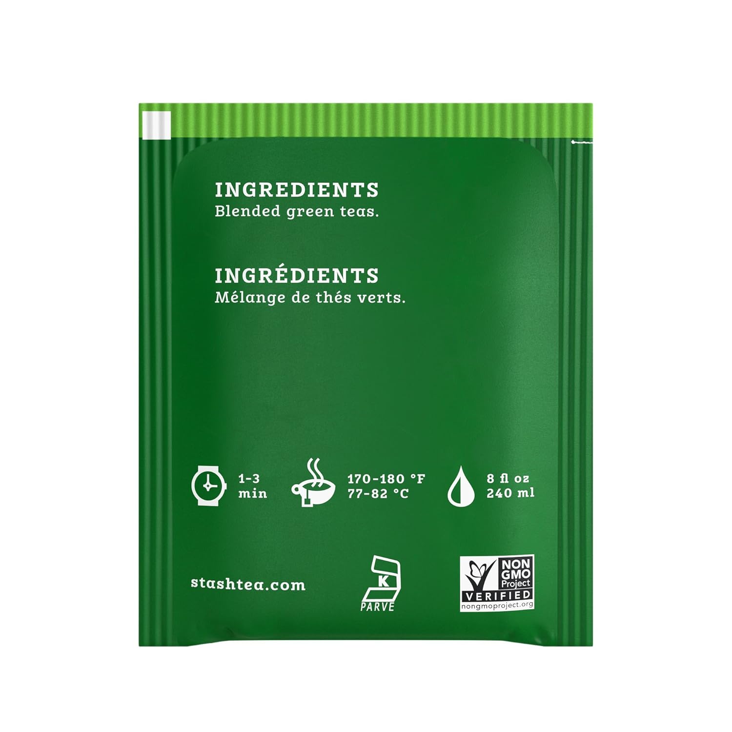 Stash Tea Premium Green Tea, 20 Count Box of Tea Bags in Foil, (Pack of 6)