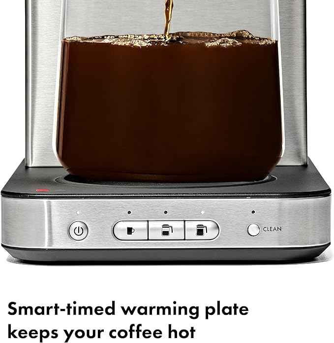 OXO Brew 8-Cup Coffee Maker with Podless Single-Serve Function and Glass Carafe