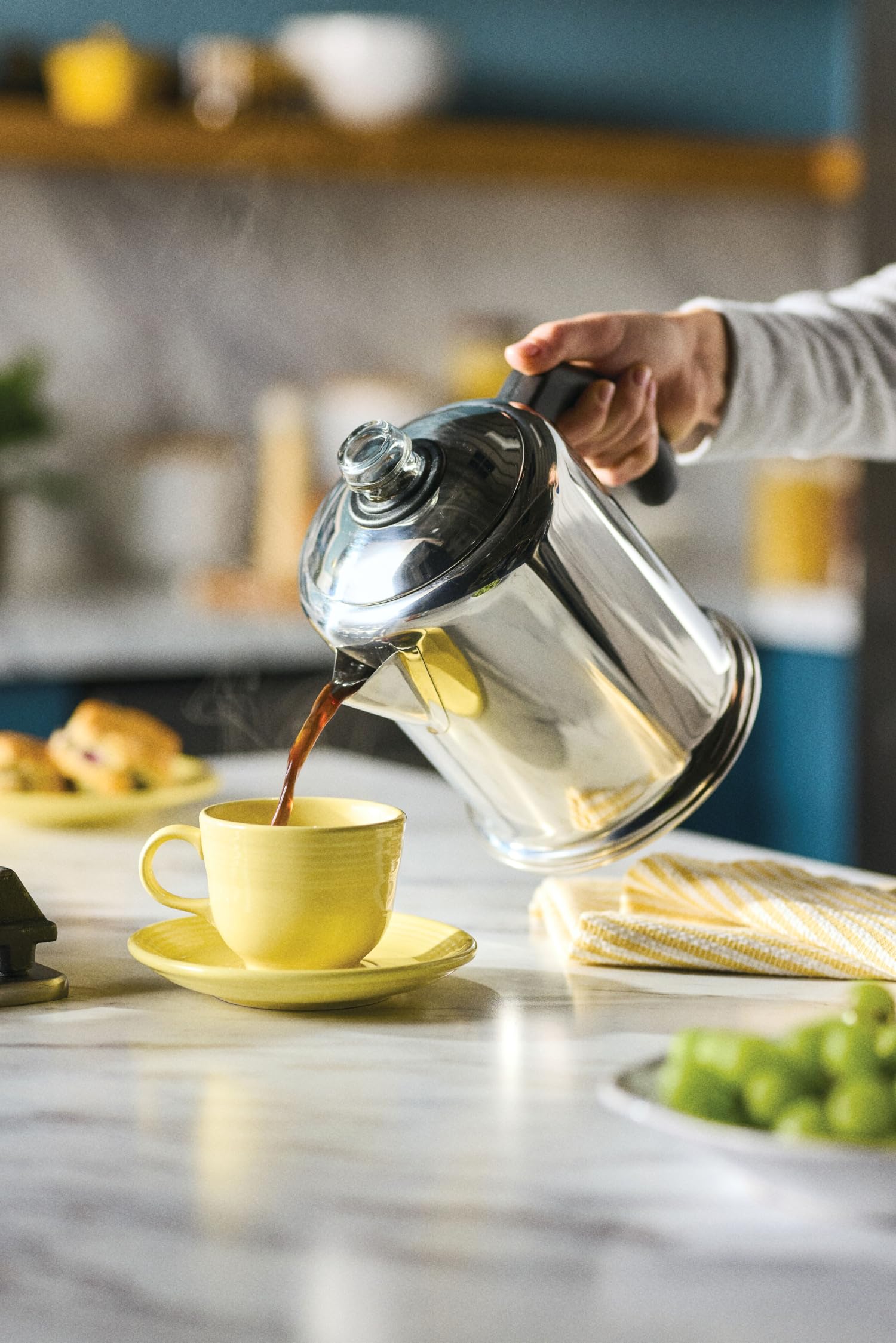 Classic Stainless Steel Yosemite Coffee Percolator