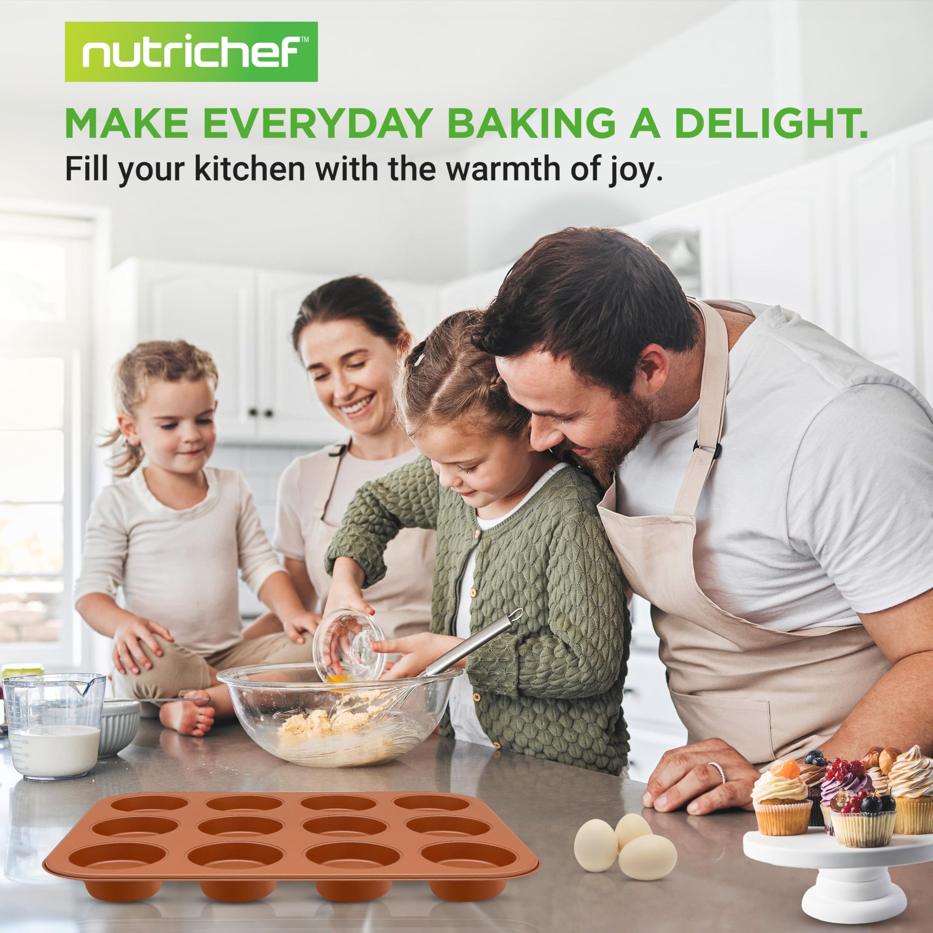 12 cup Copper Oven Muffin Pan