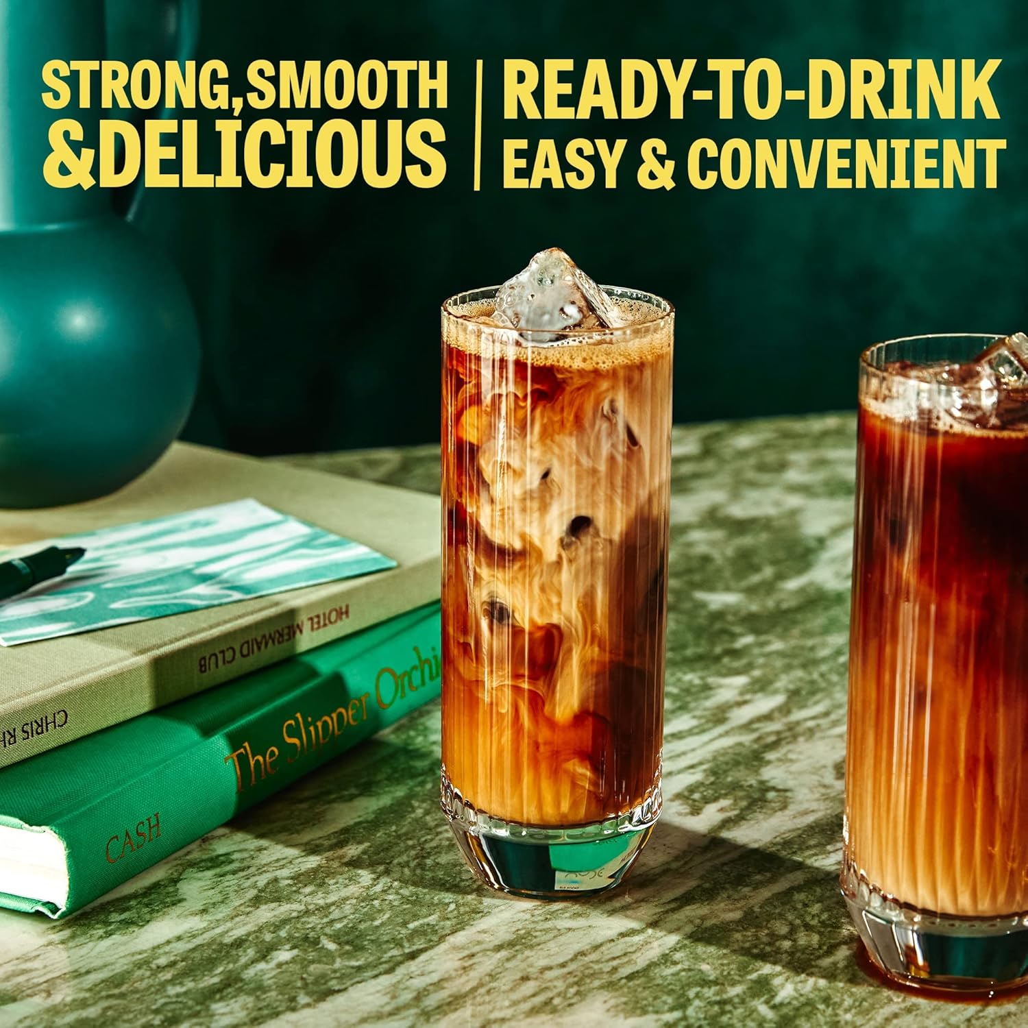 Wandering Bear Organic Cold Brew Coffee, Variety Pack, 32 fl oz (3pk - Vanilla, Caramel, Mocha) - Extra Strong, Bold, Smooth, Unsweetened, Shelf-Stable, Ready to Drink, Iced Cold Brewed Coffee Drinks
