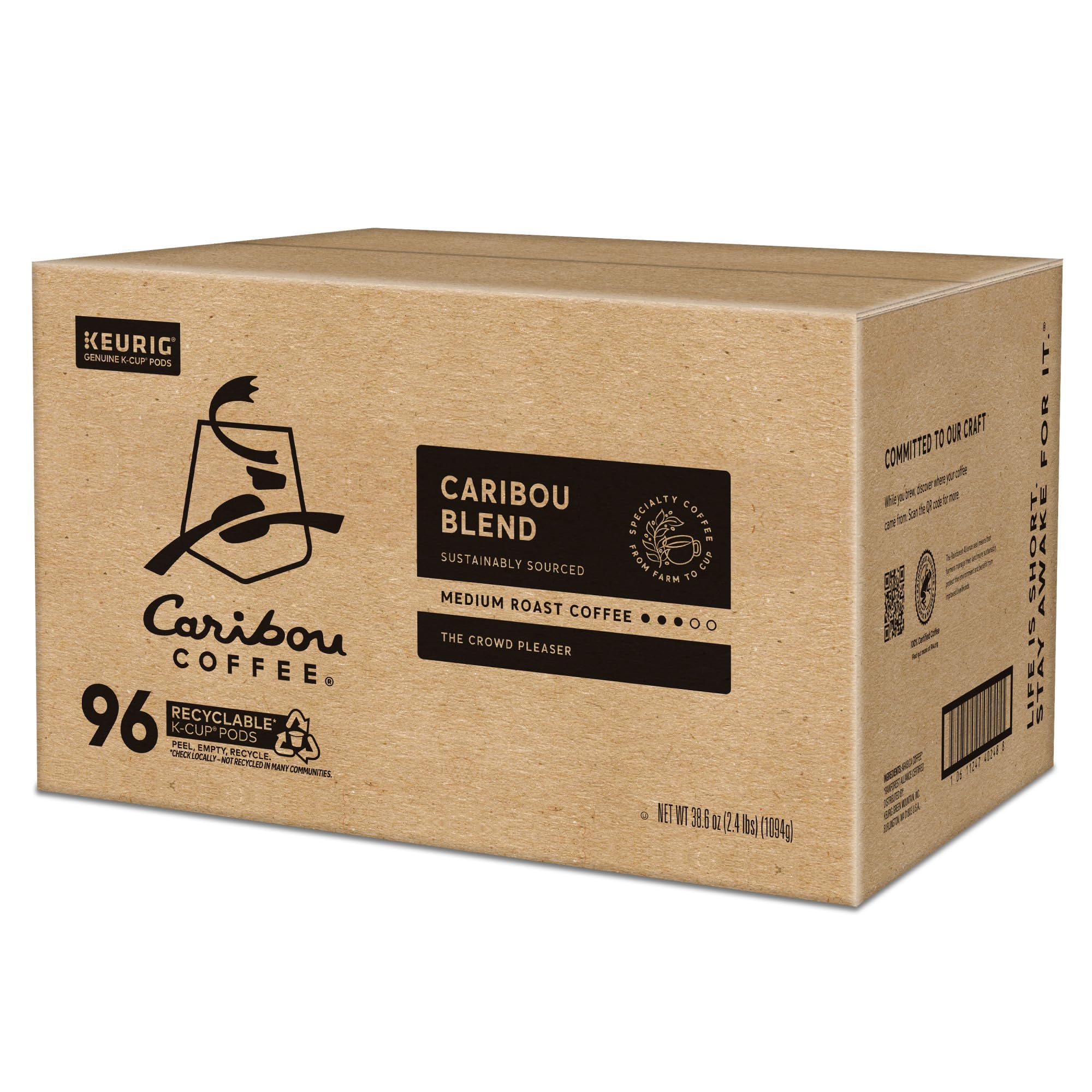 Caribou Blend Keurig Single (96 Count)