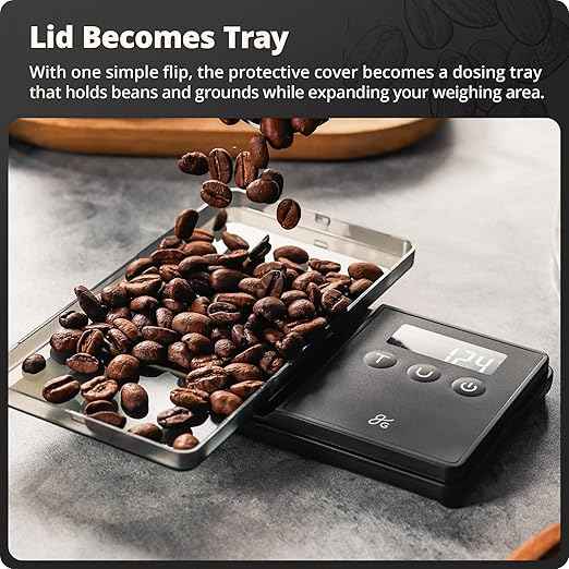 Greater Goods Digital Espresso and Coffee Scale - 750 x 0.1g, Mini Scale with 6 Units of Measurement