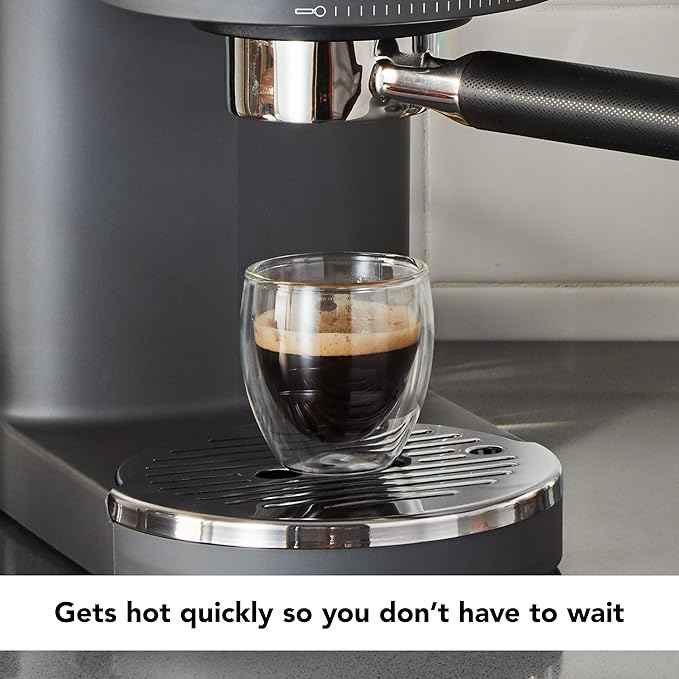 KitchenAid Semi-Automatic Espresso Machine - KES6403, Charcoal Grey