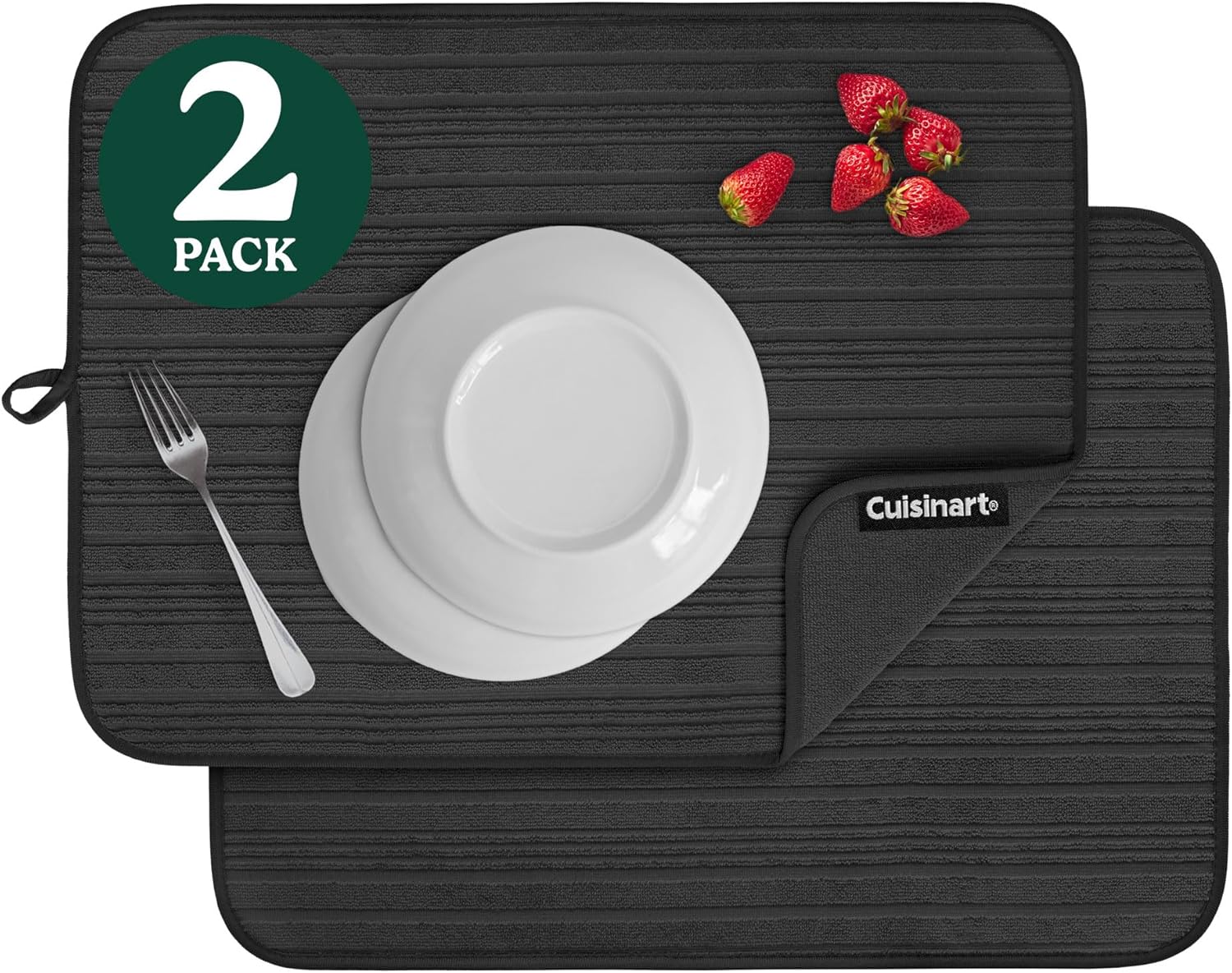 Cuisinart Dish Drying Mats for Kitchen Counter - (2) 18
