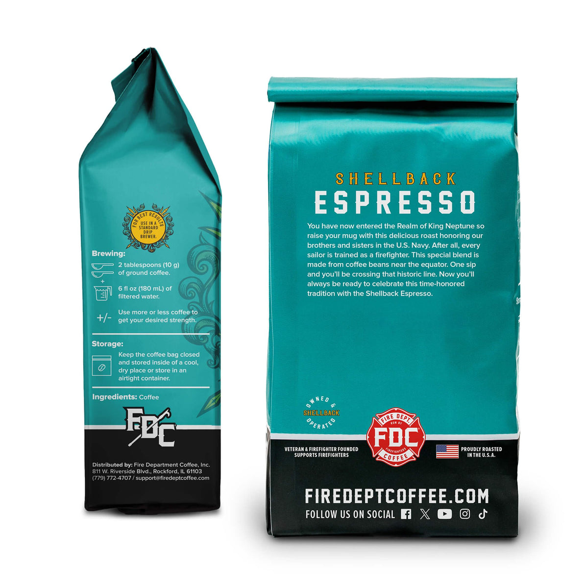 Shellback Espresso Ground Coffee (12 Ounce)