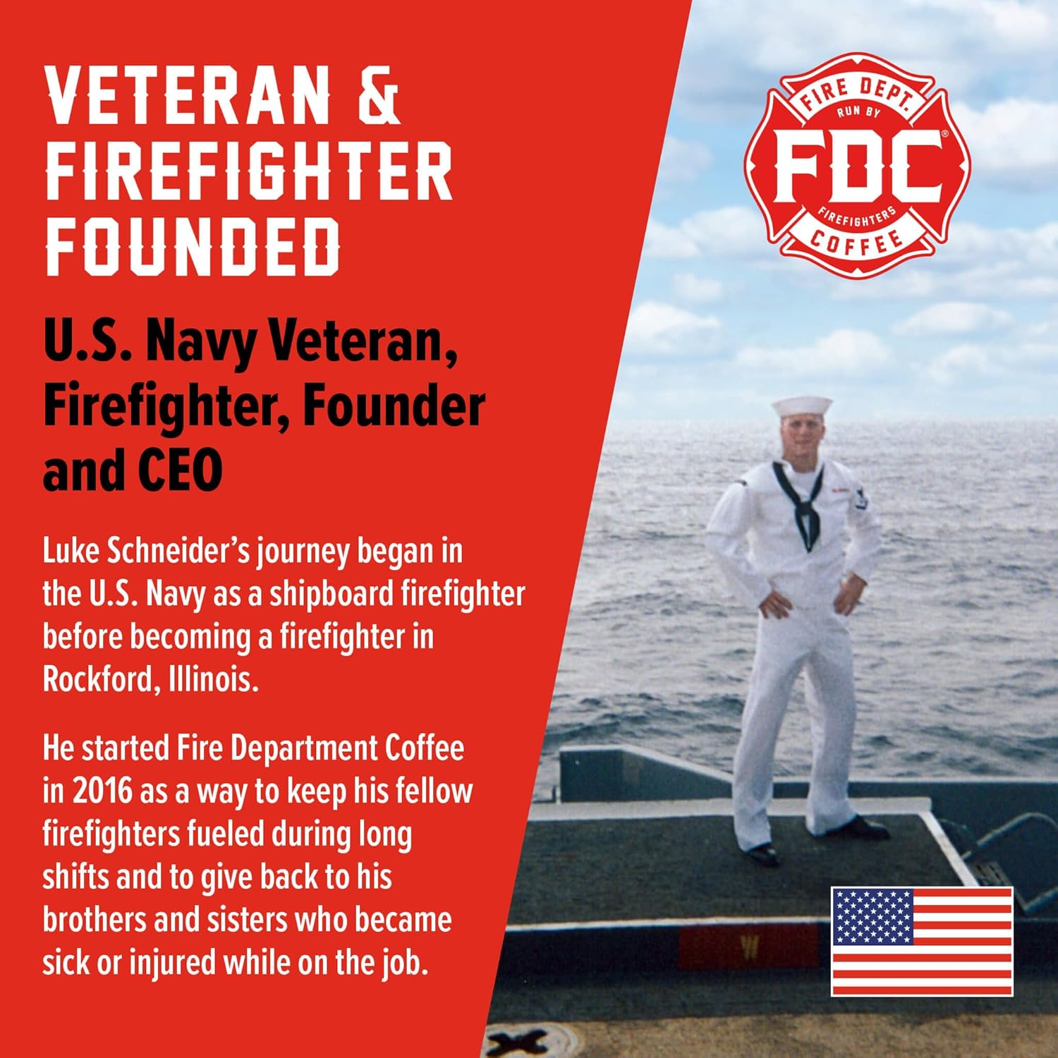 Fire Department Coffee - Gives Back to Firefighters - Bold & Smooth Shellback Espresso Coffee Beans - Roasted in the USA - Premium Espresso Beans - Veteran Owned - Bulk 5 LB