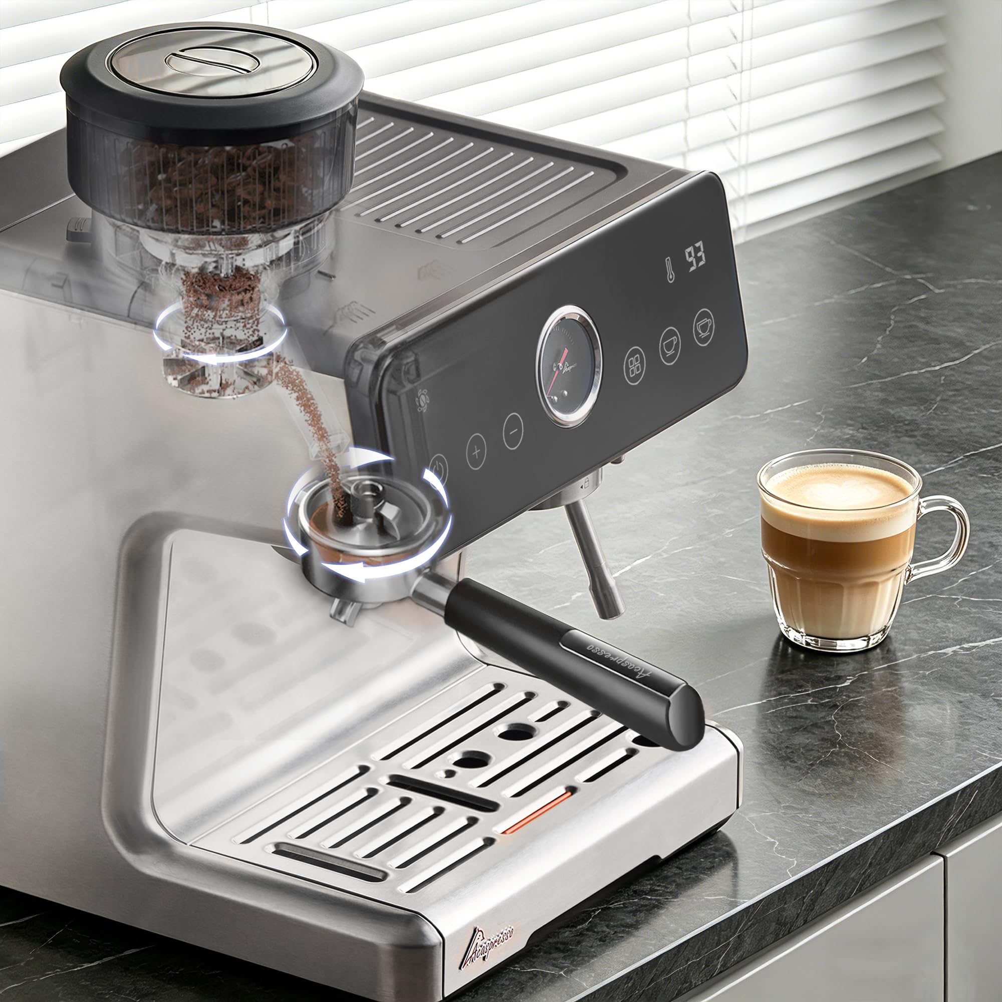 Espresso Machine with Grinder