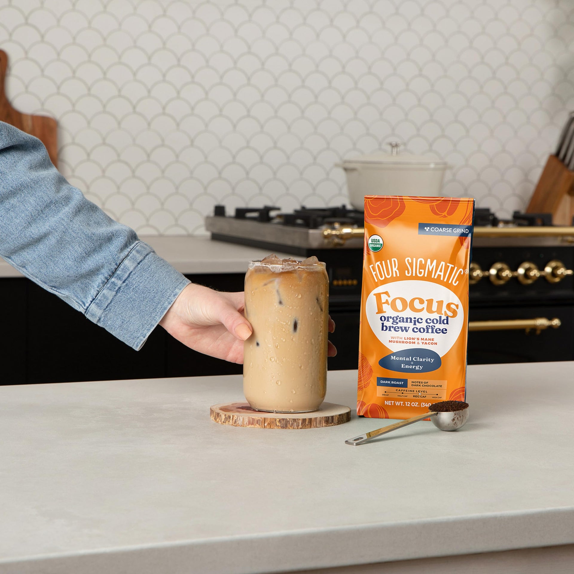 Organic Cold Brew Coffee Grounds (12 Ounce)