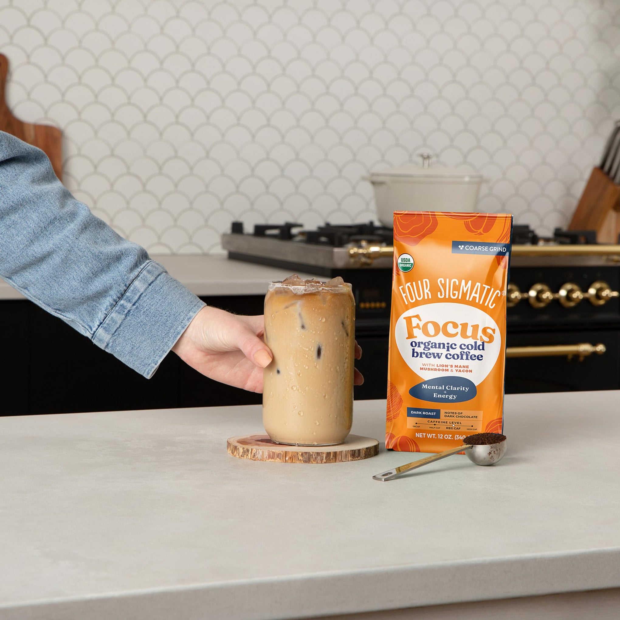 Organic Cold Brew Coffee Grounds (12 Ounce)