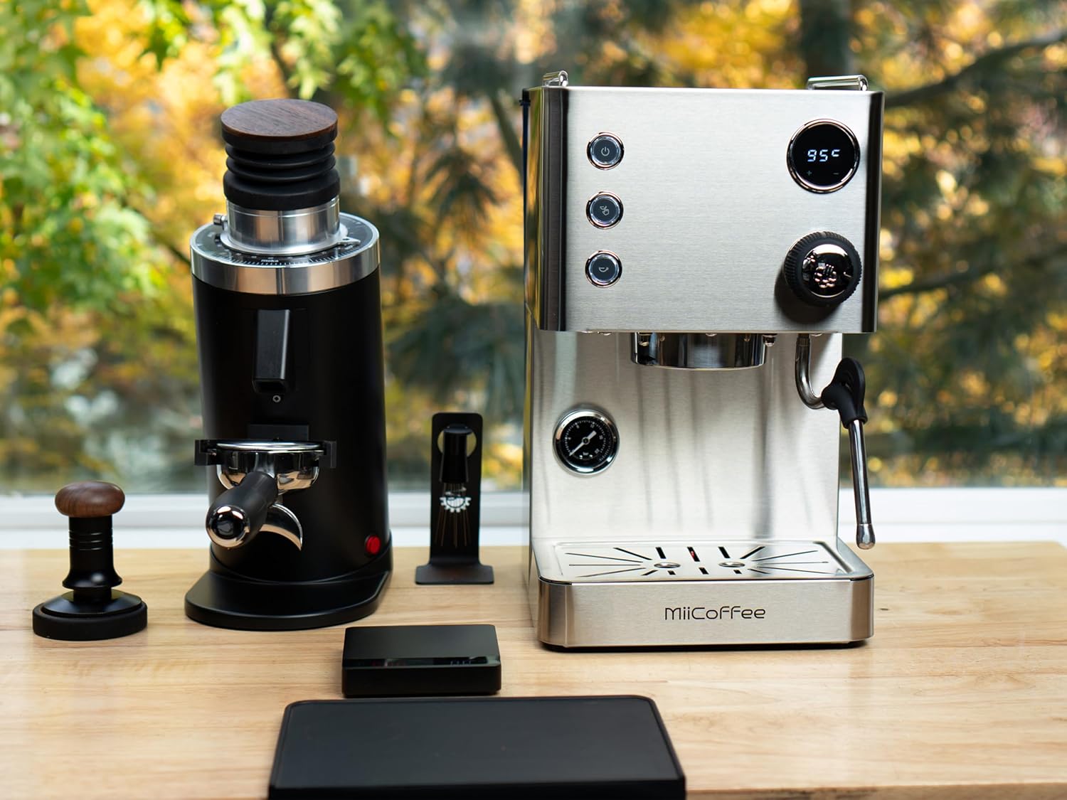 Apex Espresso Machine, Brushed Stainless Steel - Blissbrew