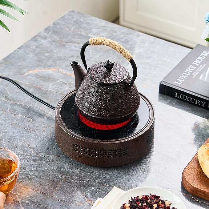 PARACITY Cast Iron Teapot Japanese 800ml/27oz, Tea Kettle Pot for Stove Top, Tea Pot with Stainless Steel Infusers for Loose Tea, Boiling Hot Water Tea, Mothers Day Gifts from Daughter/Son