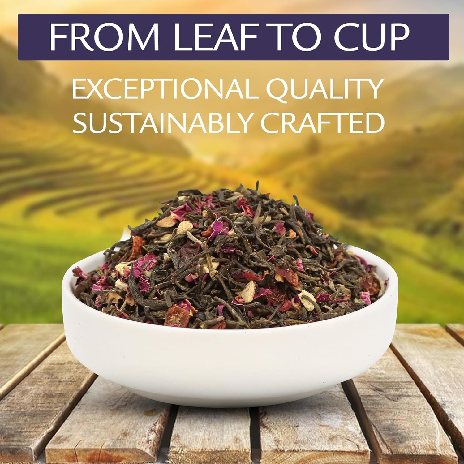 Birdsong Midnight Rosefinch: Organic Jasmine Green Tea with Rose and Orange, Light, Refreshing, Soothing Natural Tea with Citrus and Honey Notes, Medium Caffeine, Loose Leaf Hot Tea