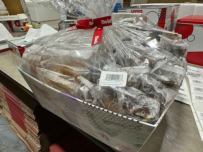 David Cookies Gift Basket for Families Food Christmas Gift - Large Crate Assorted Cookies for Sharing - Fresh Gourmet Cookies for Holidays