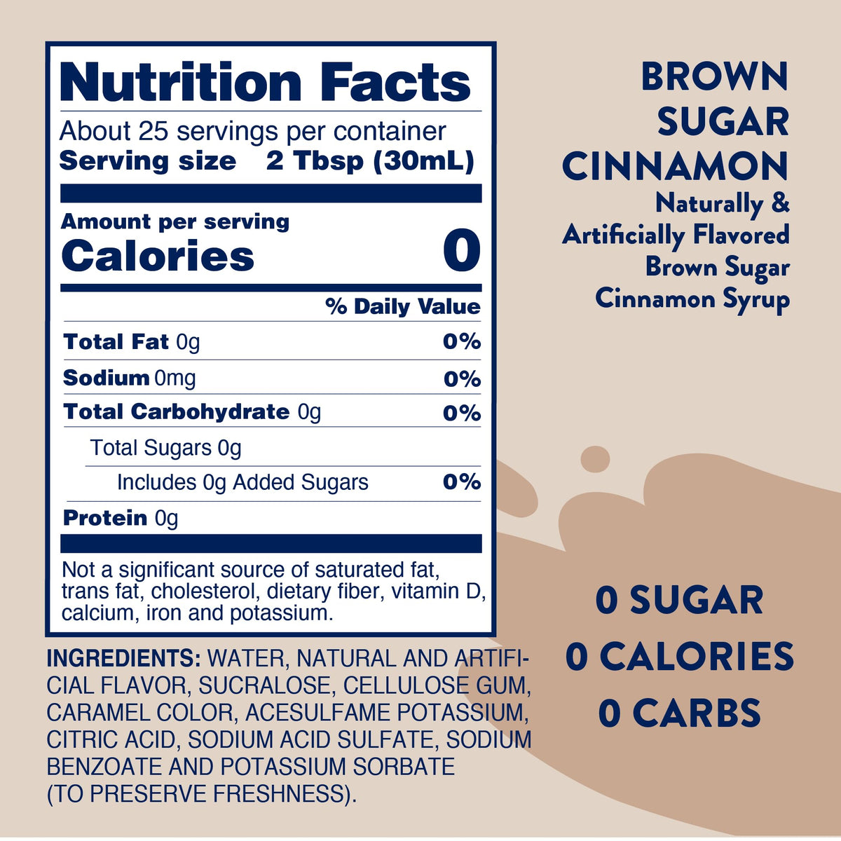 Syrups Sugar Free Coffee Syrup (25.4 Fl Oz)
