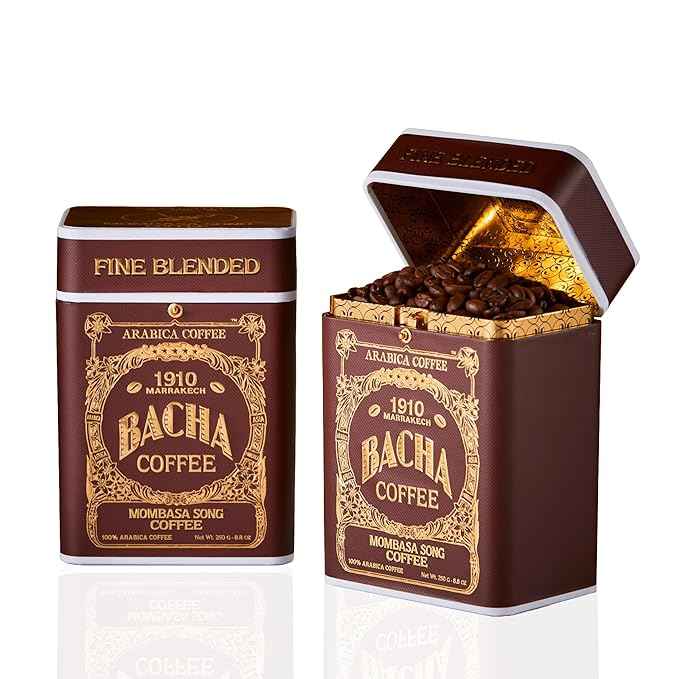 Bacha Coffee | Mombasa Song Fine Blended, Whole Beans, Medium Roast, 100% Arabica Specialty Coffee, 250g Signature Nomad Collection, Gift Box