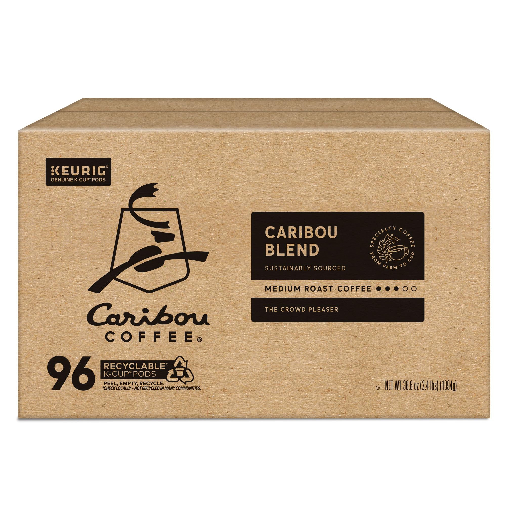 Caribou Blend Keurig Single (96 Count)
