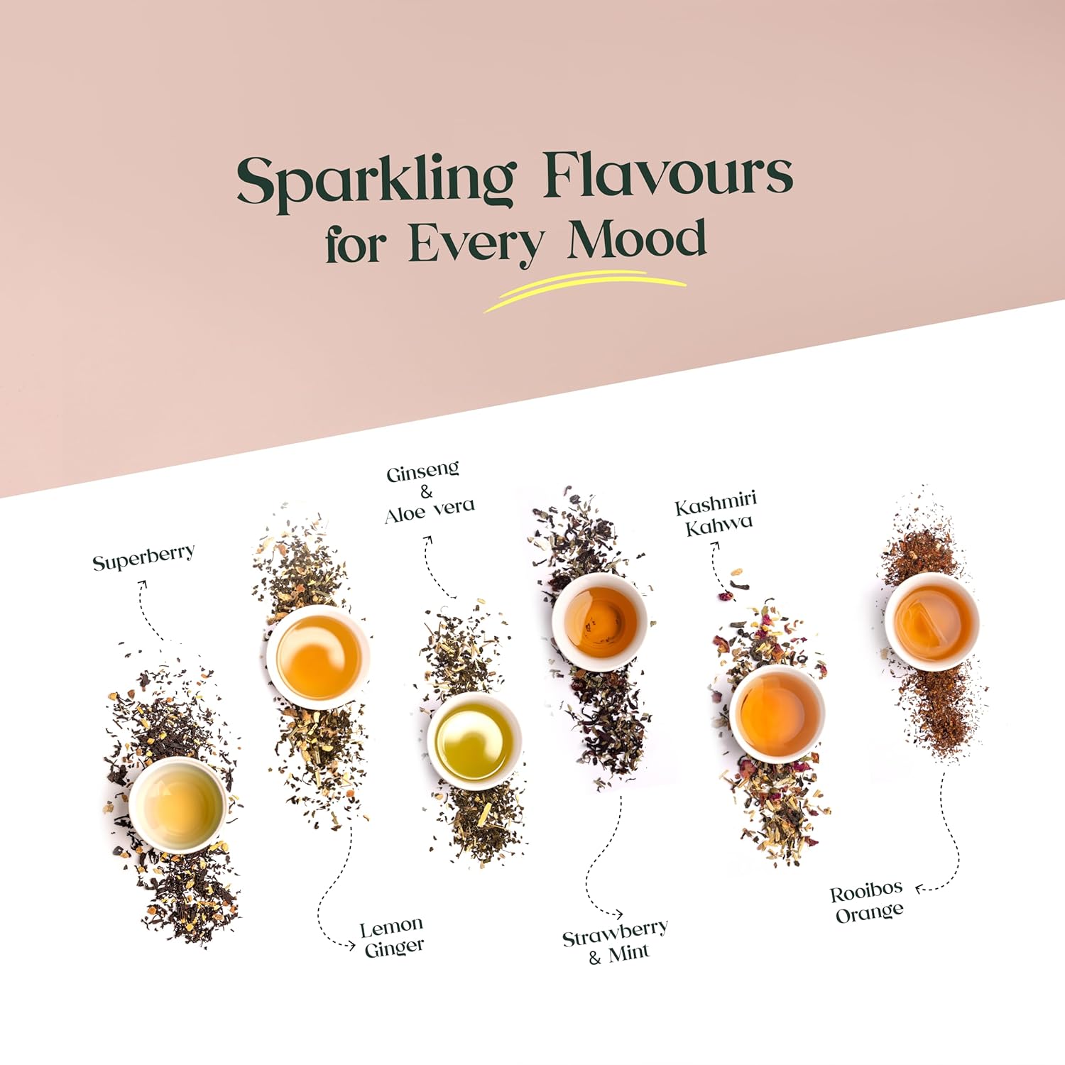 Teaniru, Fruit & Herb Tea Assortment - Pack of 20 | 6 Exotic Flavors x 25 g | Tea Gift Box for Family, Friends & Employees | Bulk Gifts for Corporates & Clients