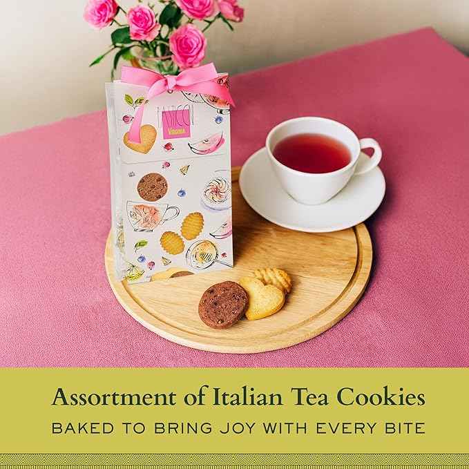 Mercato di Bellina Tea, Honey & Kindness Gift Basket - Sicilian Honey, Decaf Chamomile Tea, & Italian Cookies, Get Well Gifts for Women and Men, Thoughtful Wellness Present