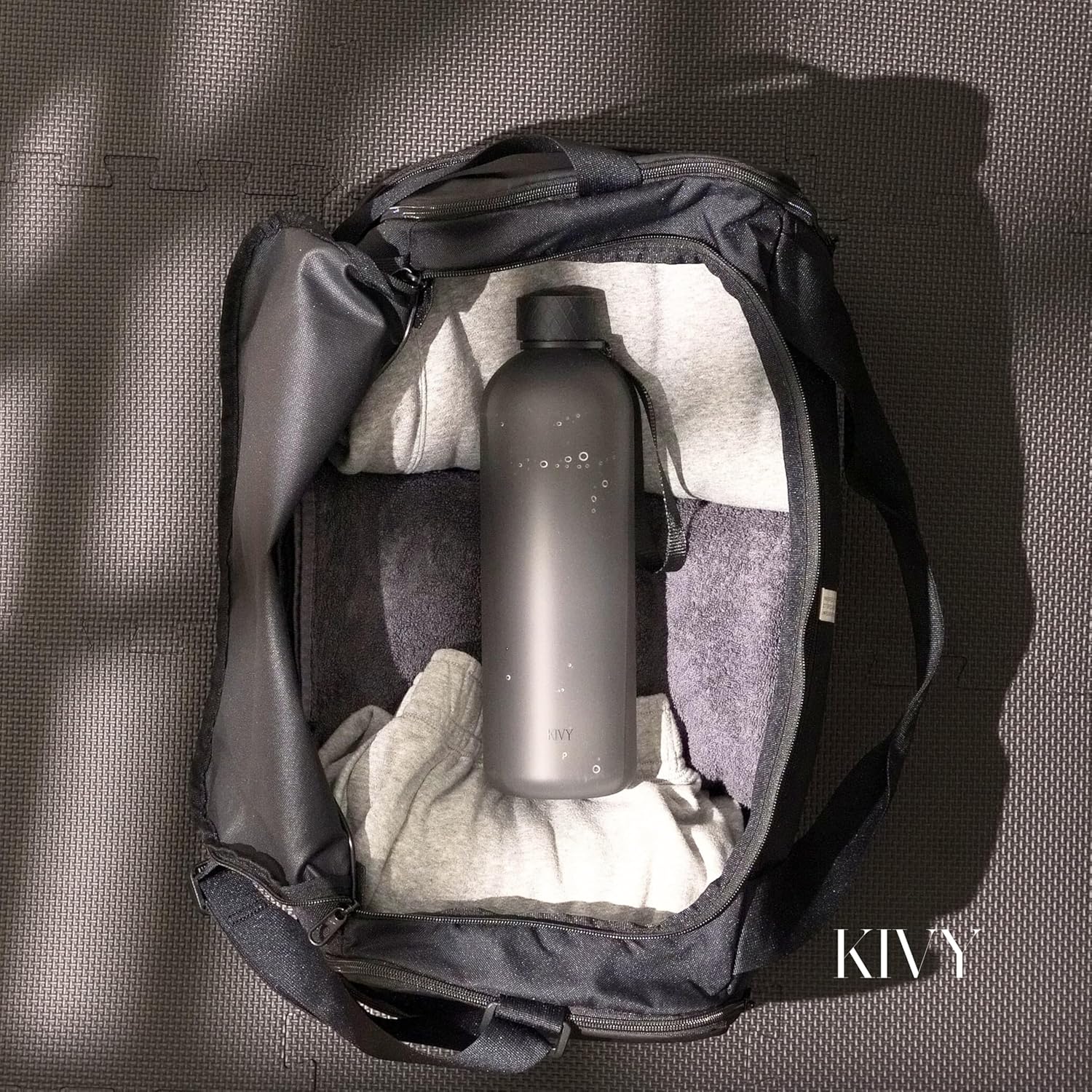 KIVY Slim Water Bottle 50oz [Lightweight & Shatterproof] - Reusable Tritan Water Bottle - Leak Proof Water Bottle for Women & Men - No Spill - Dishwasher Safe‚