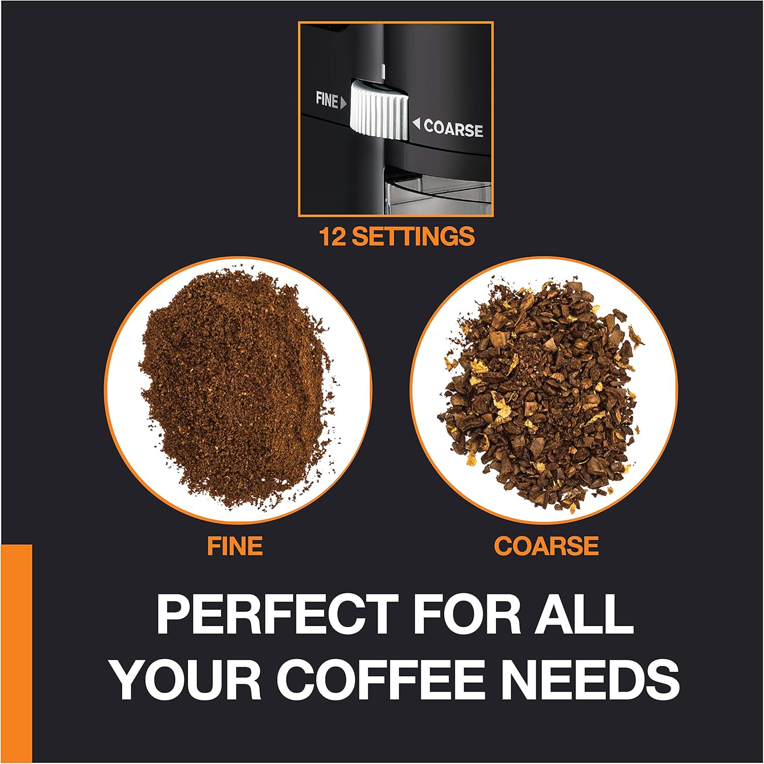 KRUPS Precision Burr Coffee Grinder: 12 Settings, 8 oz Capacity for Drip, French Press, Espresso, Pour Over, Cold Brew - Stainless Steel, 110W, Auto-Stop, Easy Clean - Blissbrew