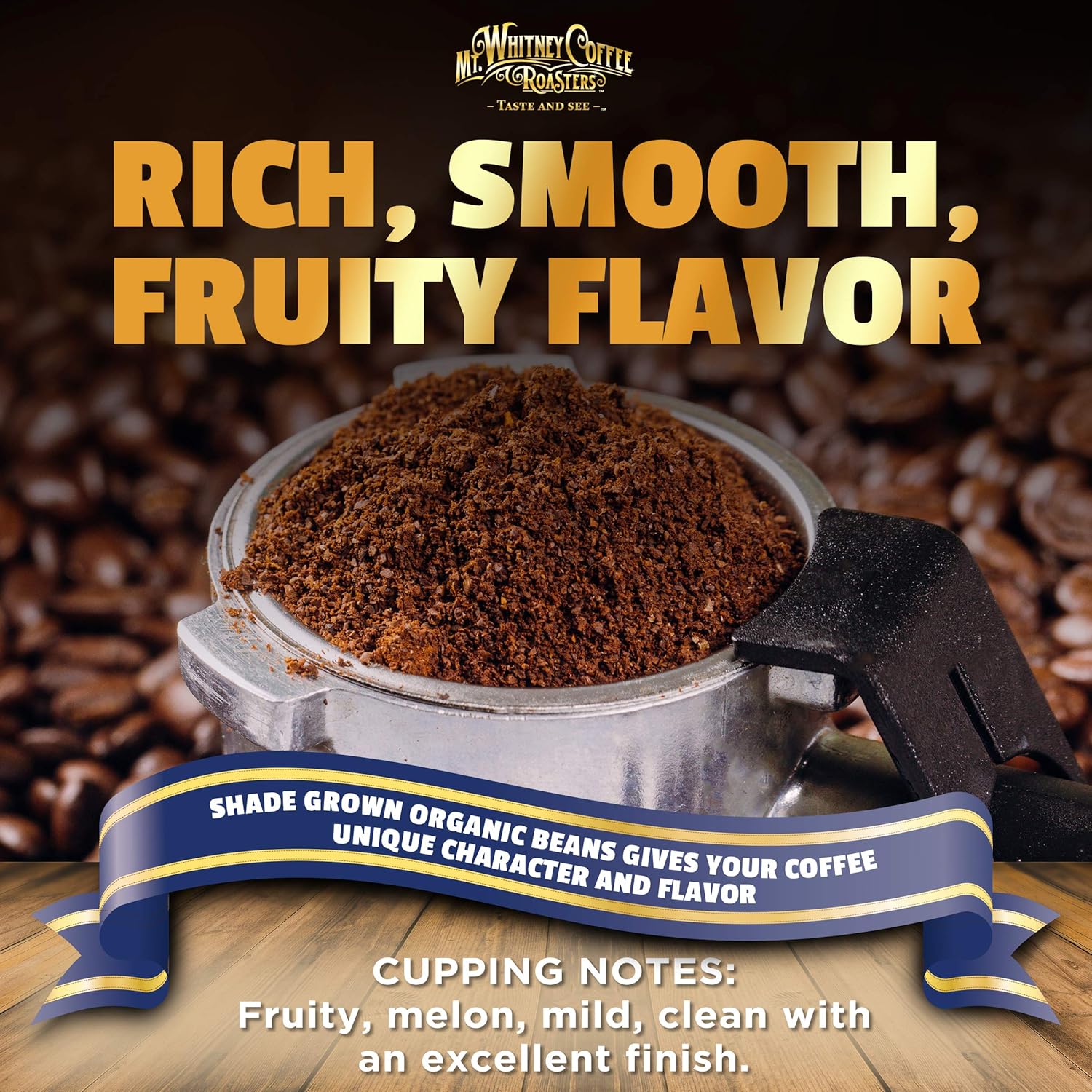 Mt. Whitney Organic Swiss Water, Low Acid, Decaf Coffee from Peru (Ground, 12 Oz)