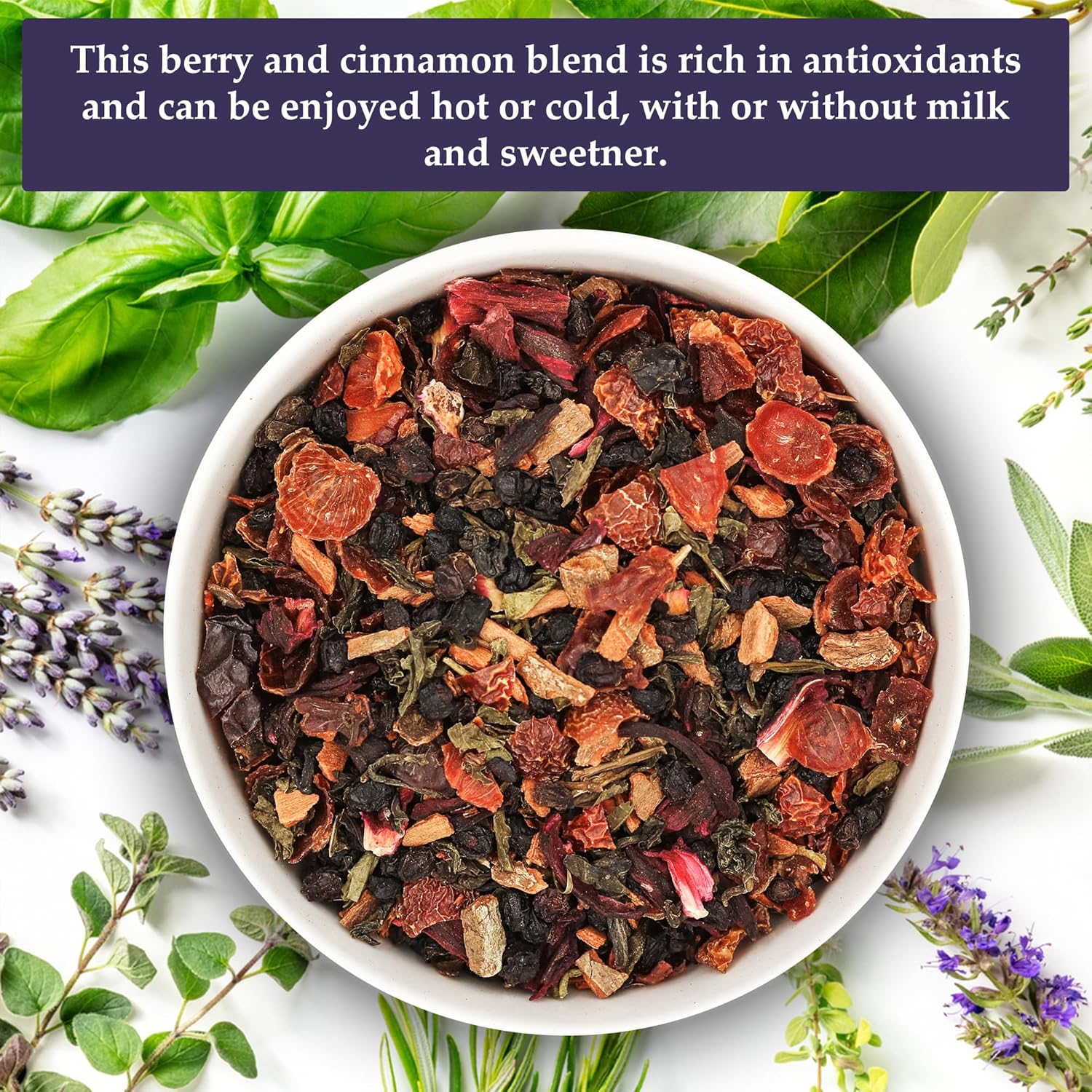 Birdsong Fountain of Pitta: Organic Green Tea Loose Leaf with Berries, Rooibos, and Cinnamon | Light, Refreshing and 100% Natural Tea with Health Benefits | Loose Leaf Hot, Cold Tea