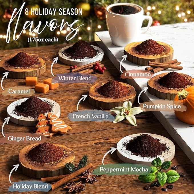 Coffee Gifts Set For Coffee Lovers - Ground Coffee Sampler Gift Set For Women & Men - Women Gift