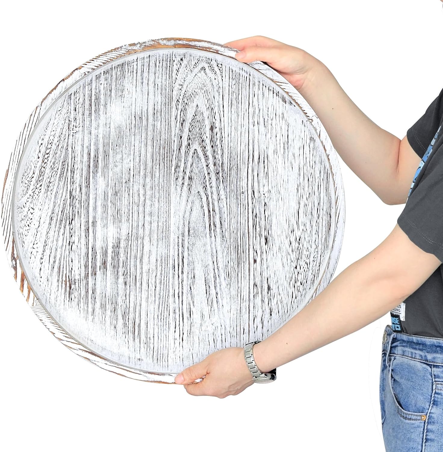 Extra Large Round Ottoman Table Tray 20